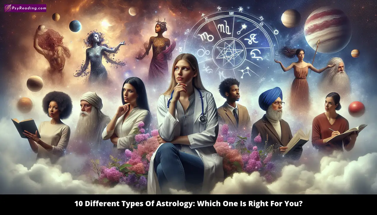 Astrology types comparison chart for decision-making.