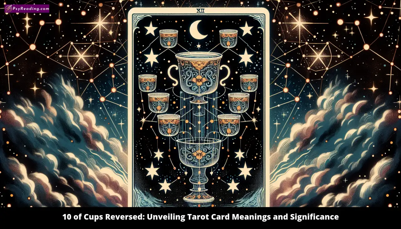Tarot Card: Reversed 10 of Cups