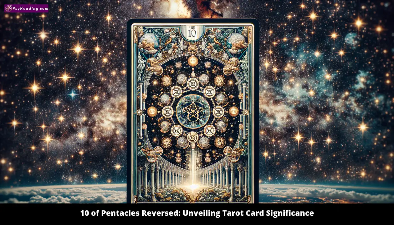 Tarot Card: Reversed 10 of Pentacles