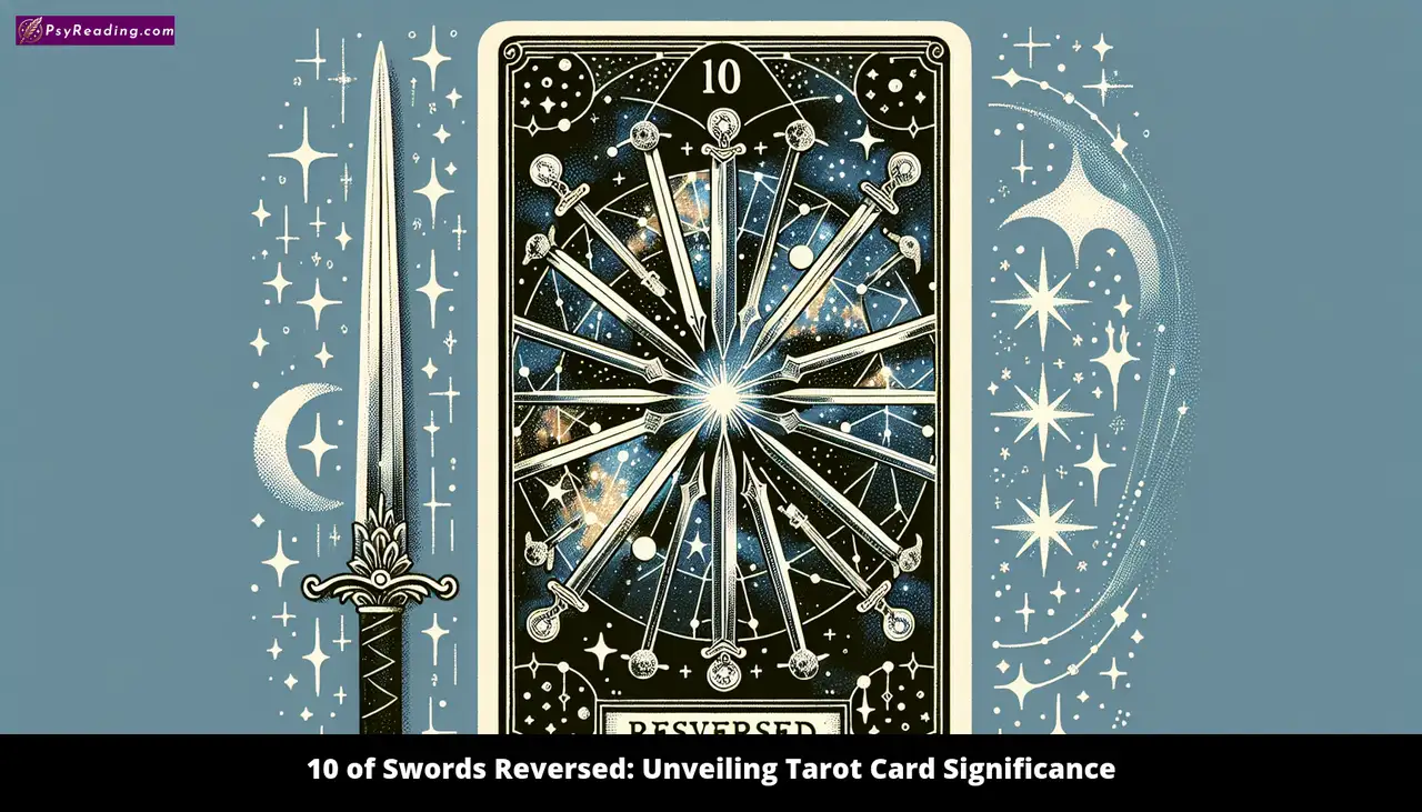 Tarot card: Reversed 10 of Swords