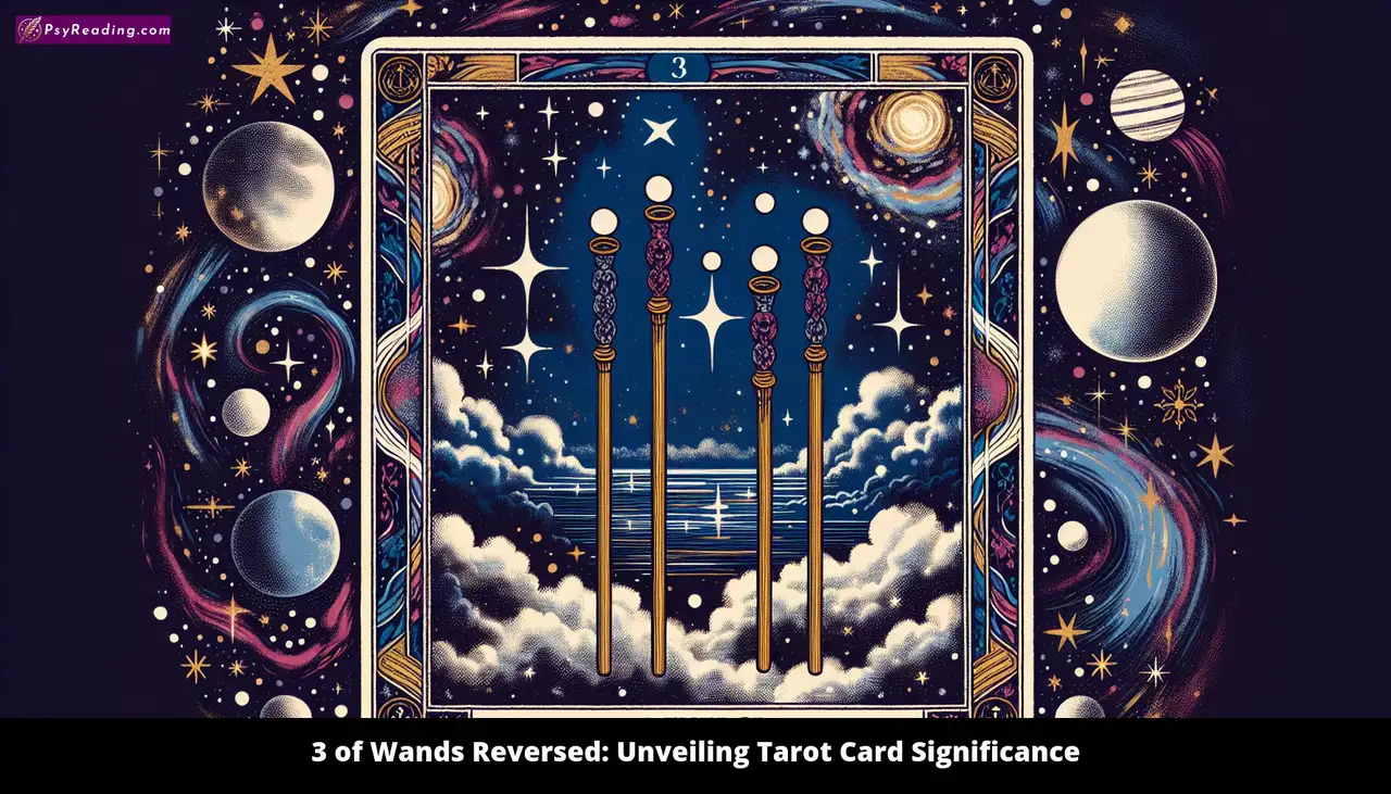 Tarot card: Reversed 3 of Wands interpretation.