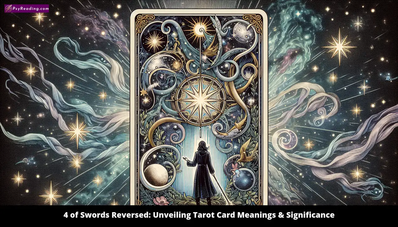 Tarot card: Reversed 4 of Swords - Restless contemplation.