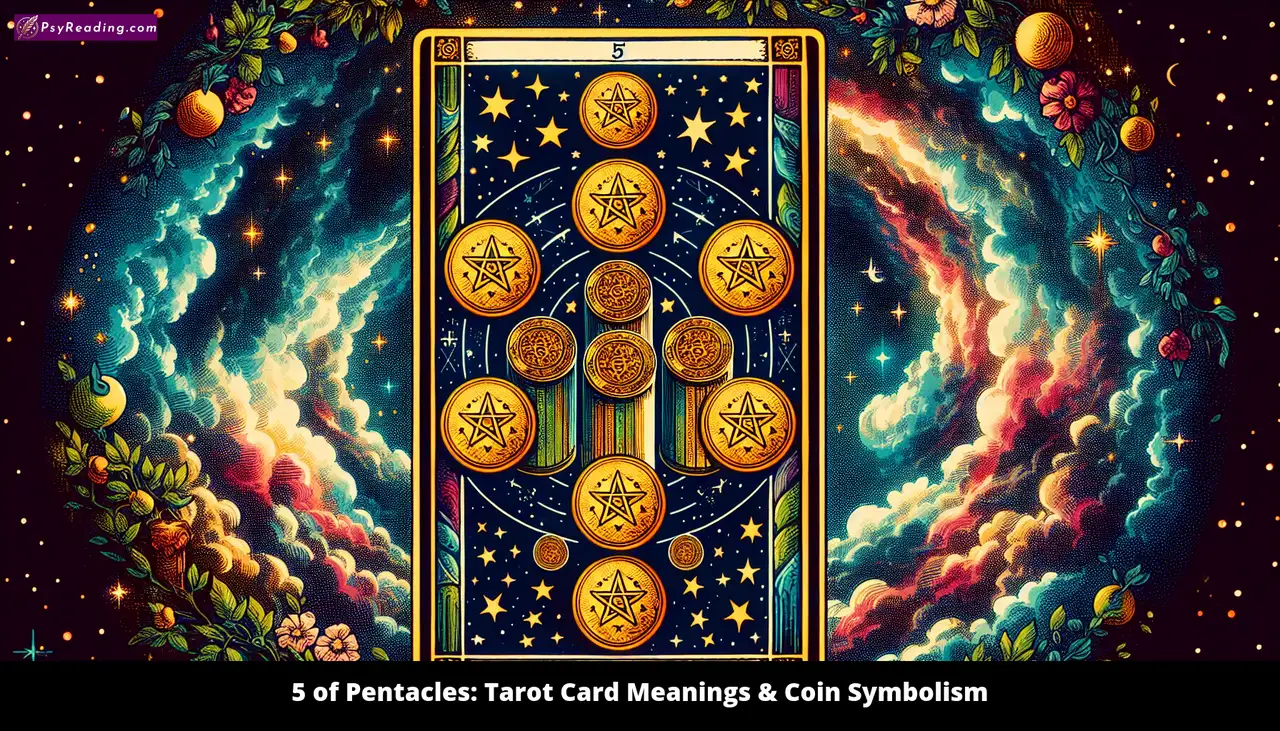 Tarot card depicting Article 5: Financial struggle.