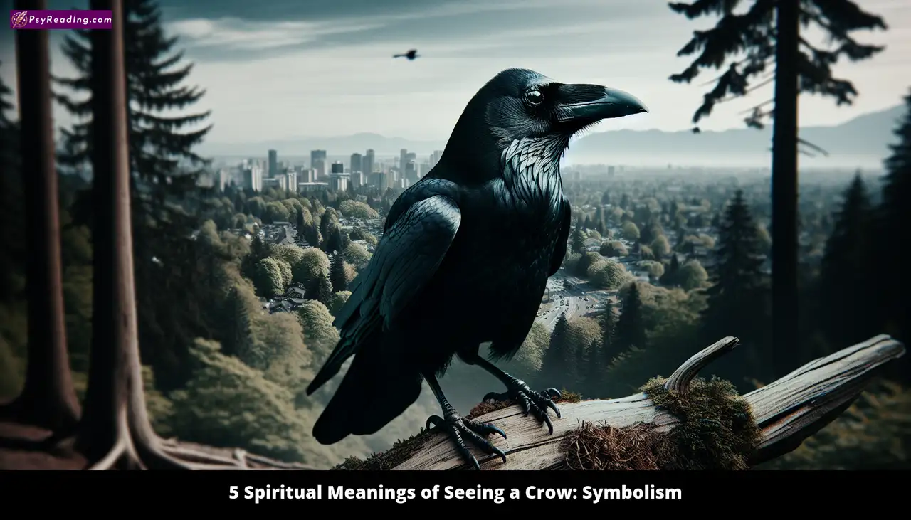 Spiritual symbolism: Crow reveals hidden meanings.