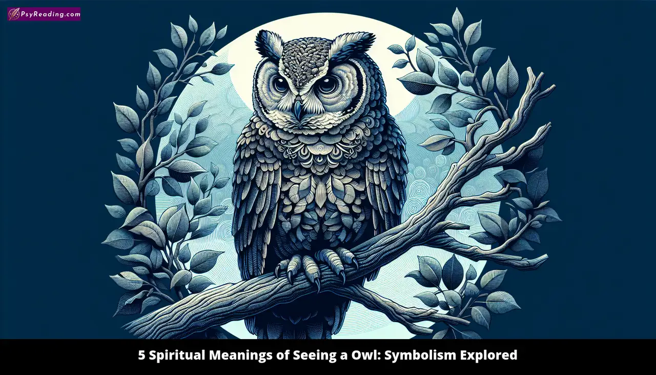 Spiritual owl symbolism explored in image.