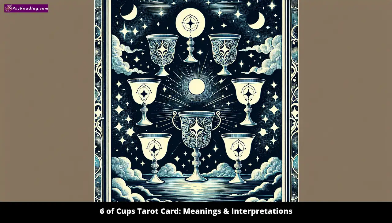 Tarot card: 6 of Cups - Nostalgic childhood memories