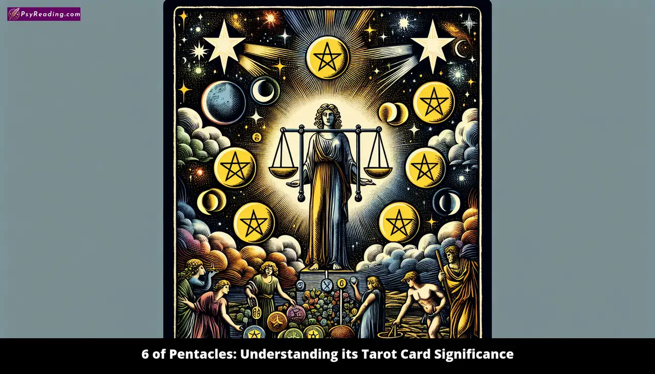 Tarot Card 6 of Pentacles: Symbolic Generosity