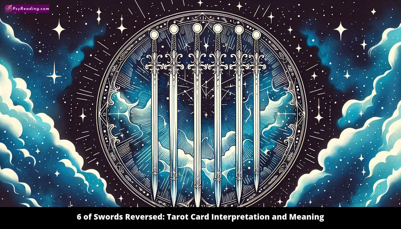 Tarot card: Reversed 6 of Swords interpretation
