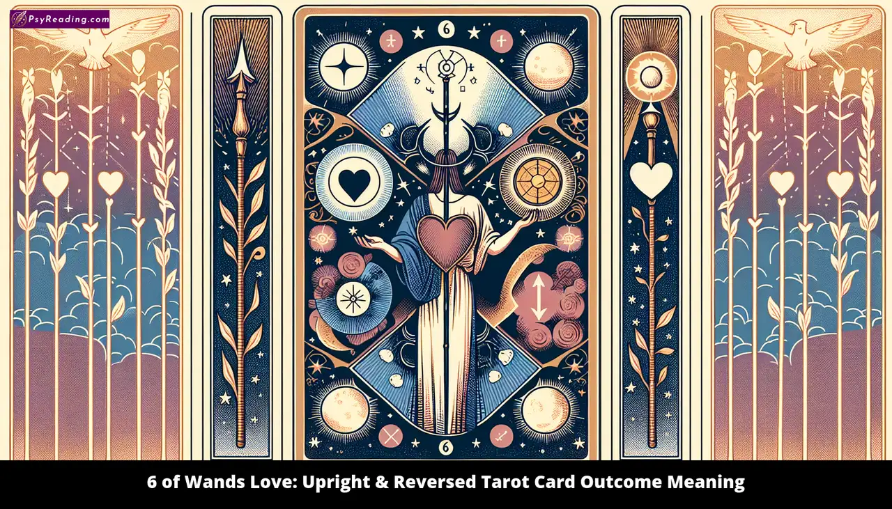 Tarot card depicting love outcomes - Upright & Reversed