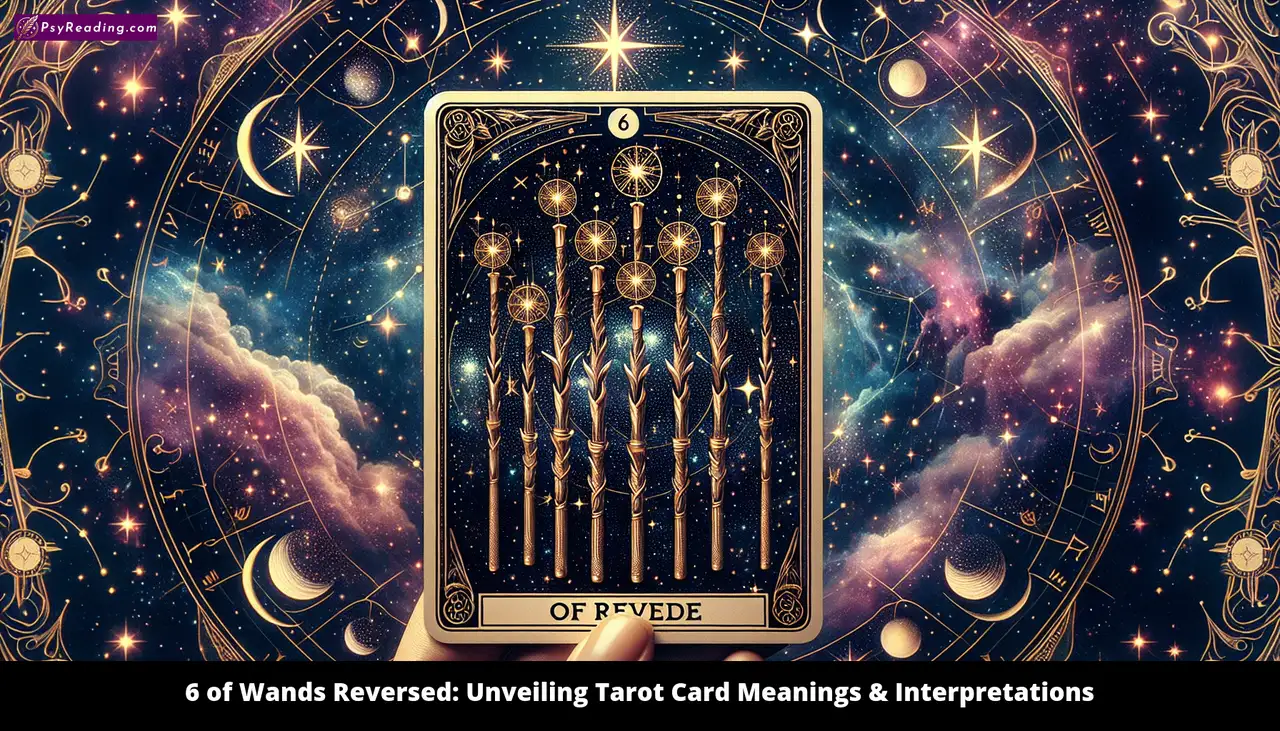Tarot card: Reversed 6 of Wands interpretation.