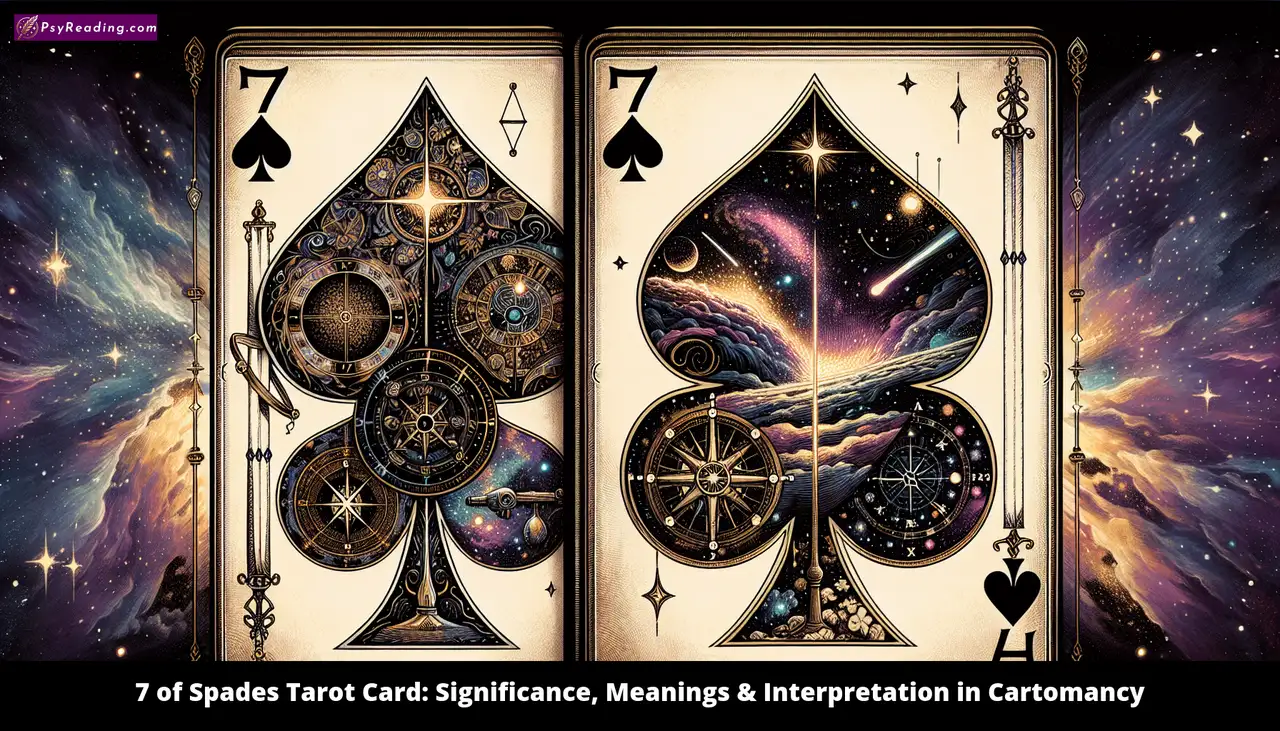 Tarot Card: 7 of Spades - Cartomancy Symbolism