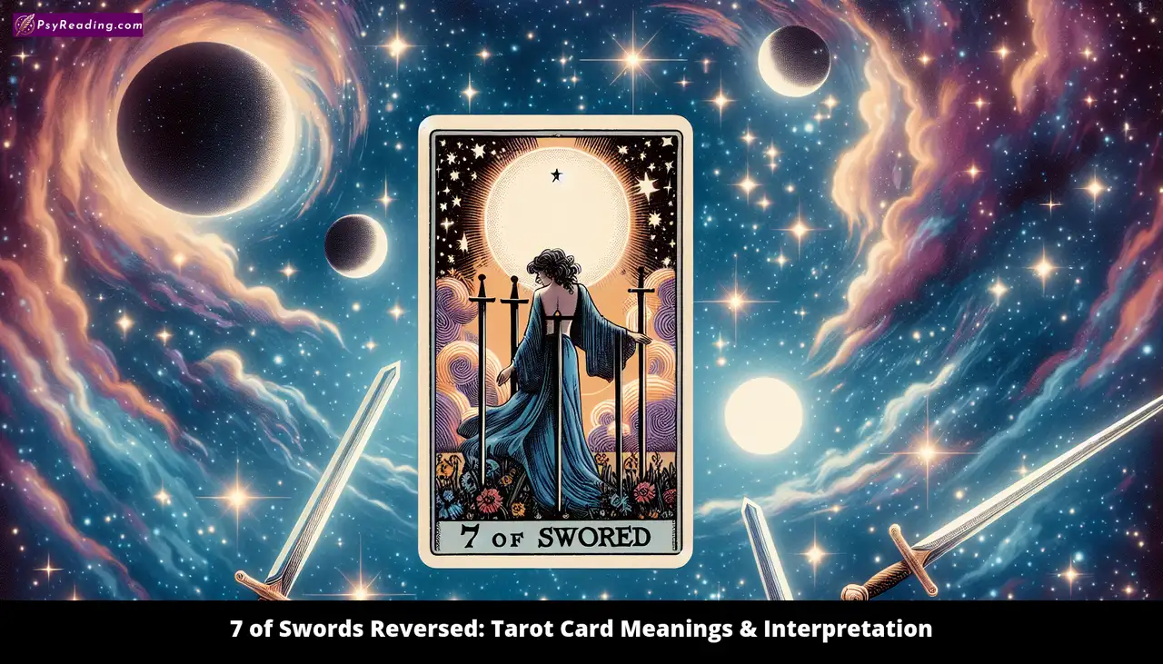 Tarot card: Reversed 7 of Swords interpretation.