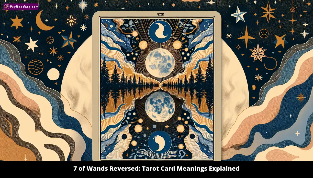 Tarot card: Reversed 7 of Wands interpretation.