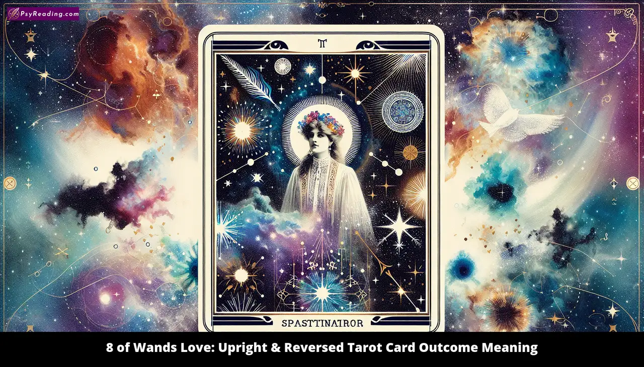 Tarot card depicting love and relationships.