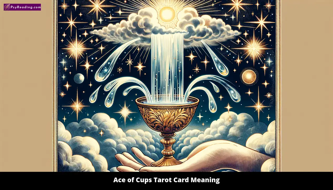 Ace of Cups Tarot Card Symbolizing Love and Emotions
