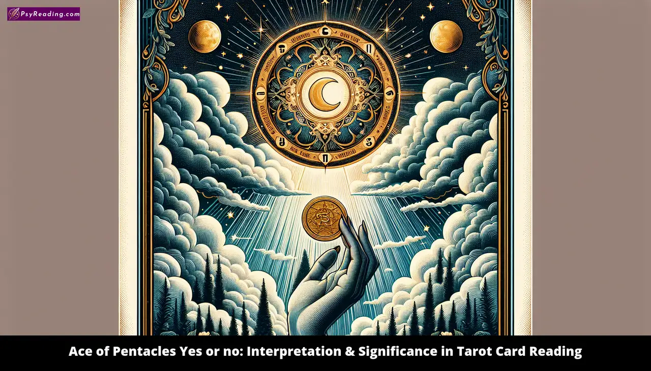 Tarot card: Ace of Pentacles interpretation and significance.