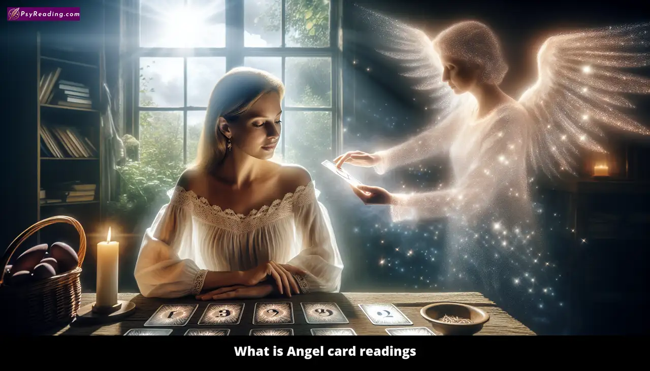 Angel card reading - divine guidance and intuition.
