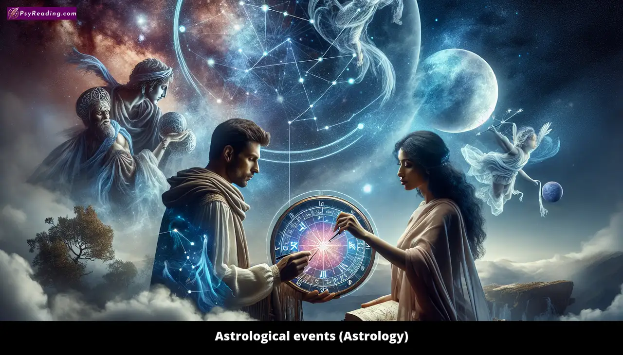 Astrological alignment during celestial event.