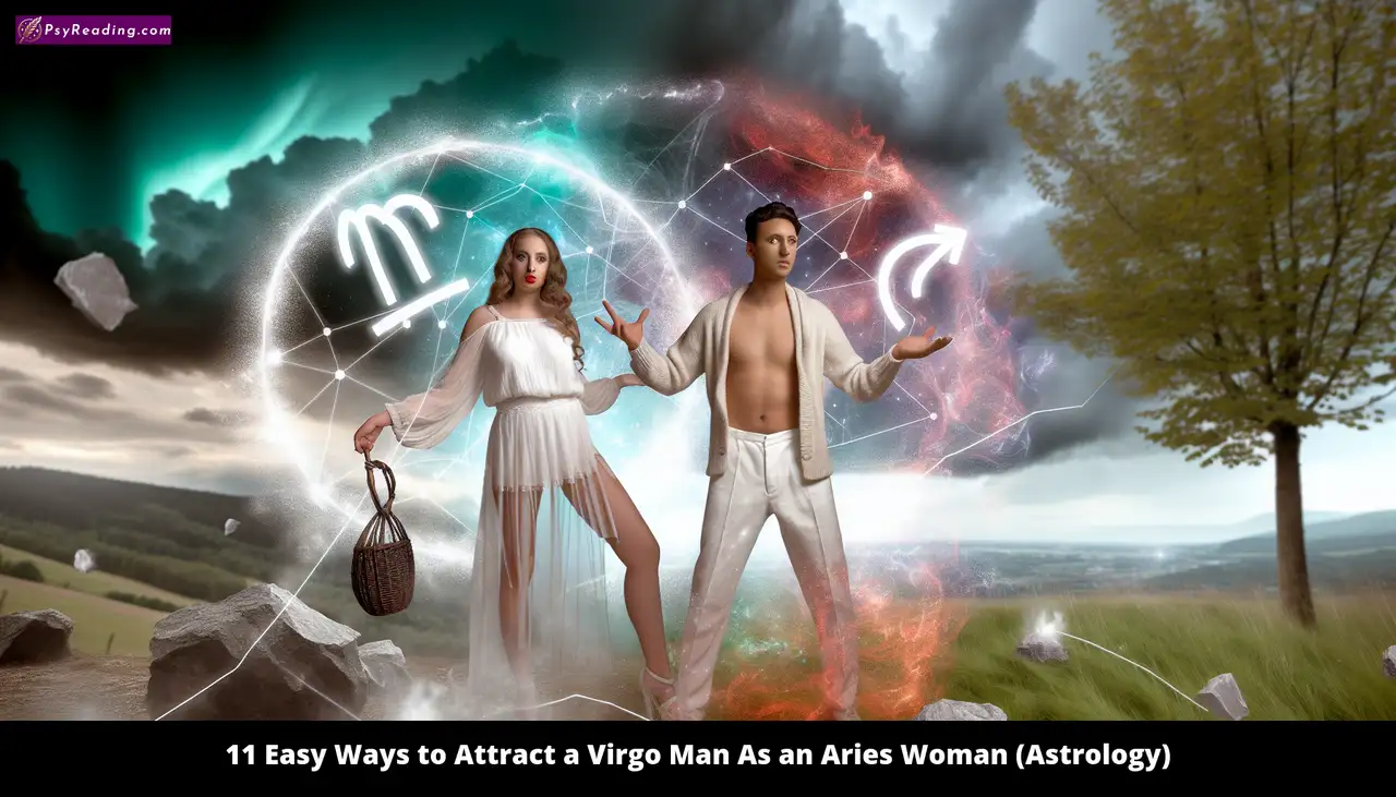 Astrological compatibility: Aries woman and Virgo man.