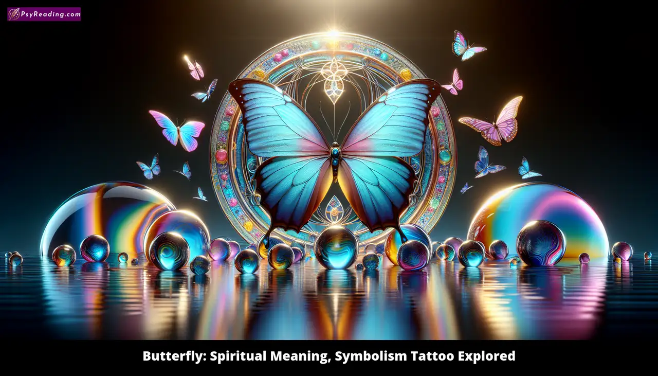 Butterfly: Symbolic representation of spiritual meaning.