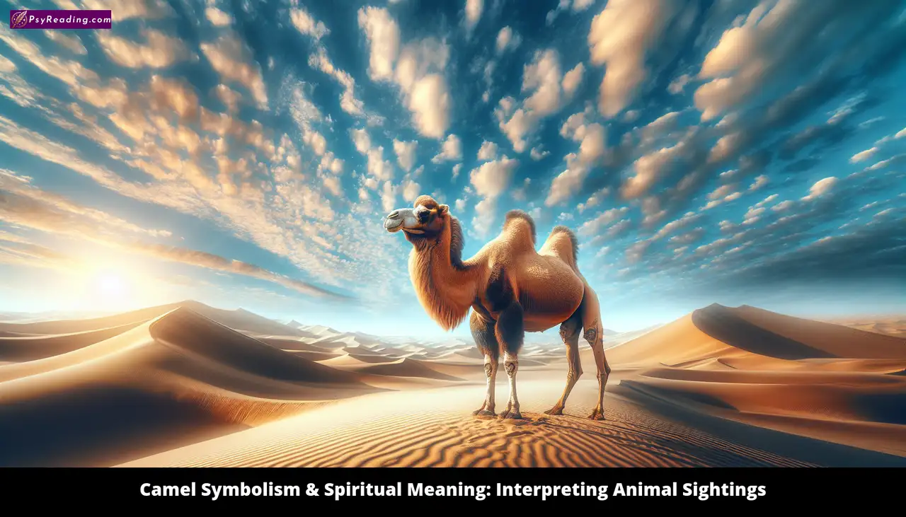 Camel representing spiritual guidance and resilience.