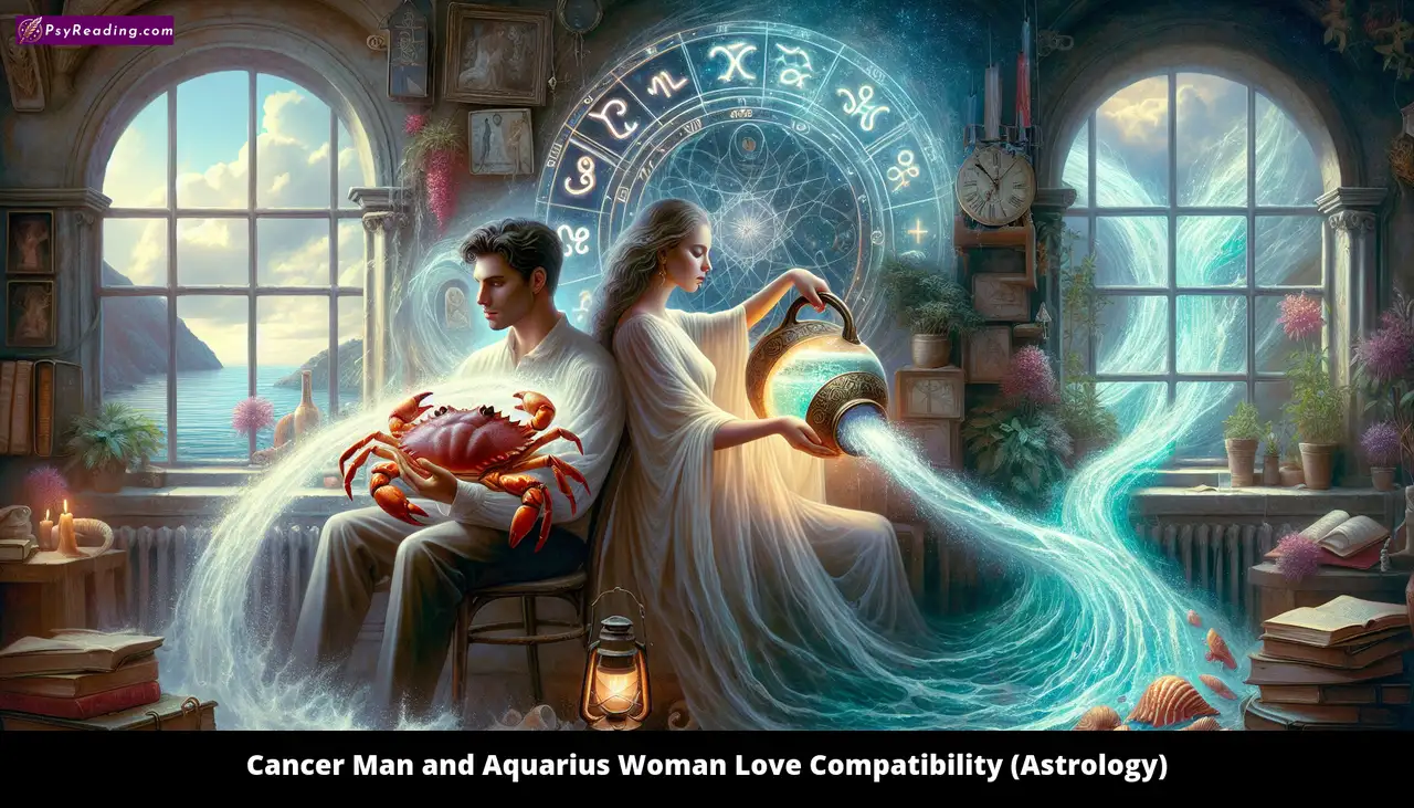 Cancer Man and Aquarius Woman Astrological Love
