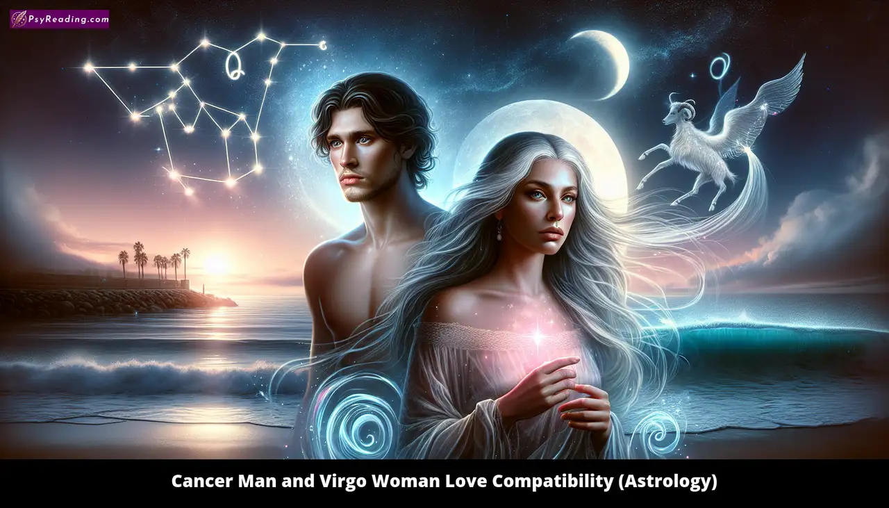 Cancer man and Virgo woman astrology compatibility.