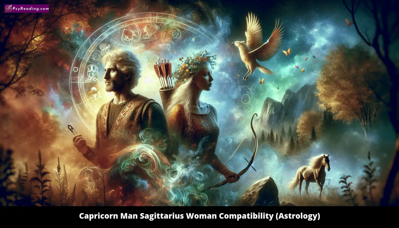 Capricorn man and Sagittarius woman astrology compatibility.
