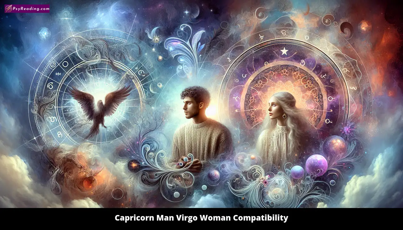 Capricorn man and Virgo woman in harmony.