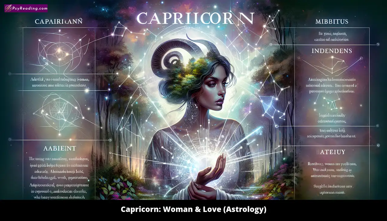 Capricorn woman embracing love in astrology.