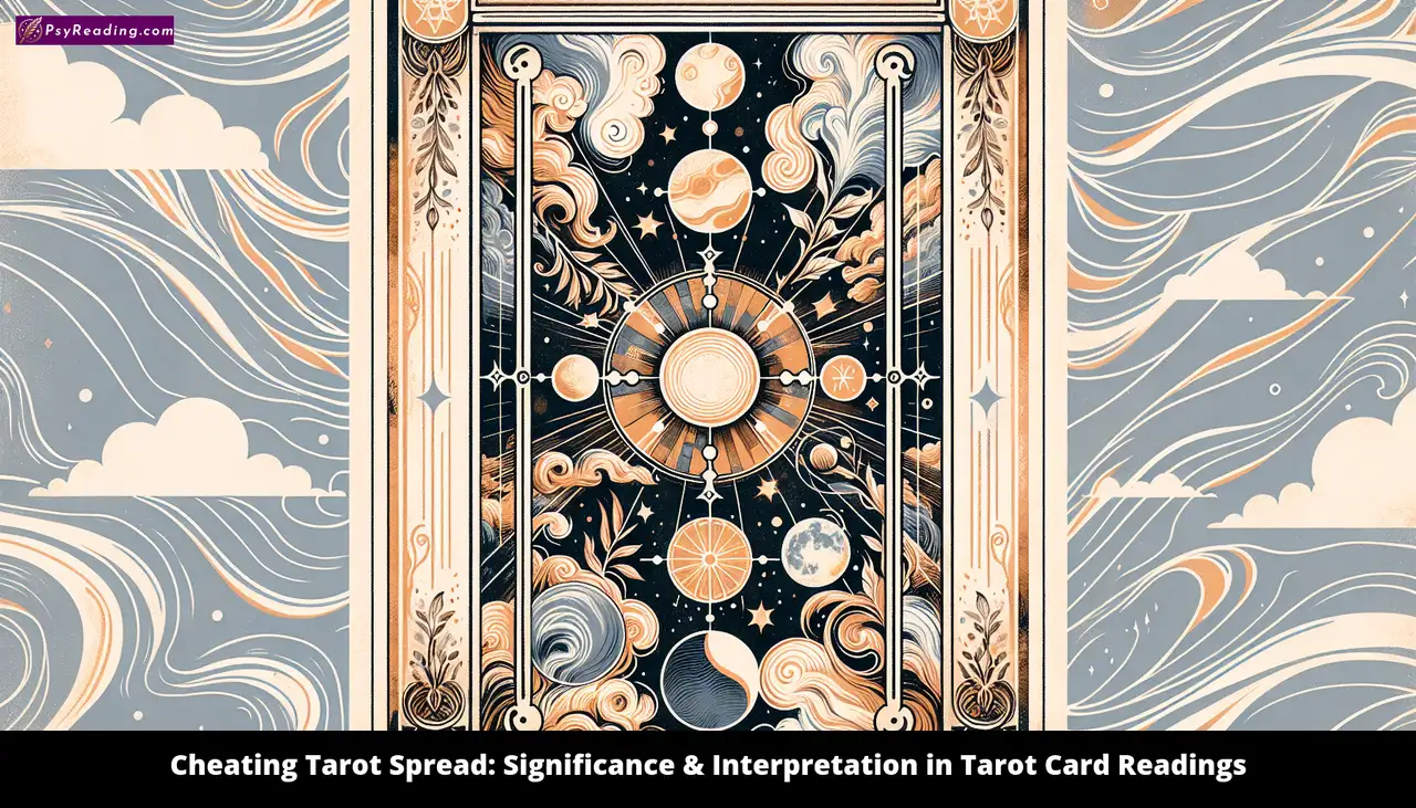 Tarot card spread for interpreting cheating: significance.