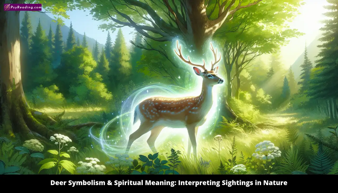 Deer gracefully embodies spiritual symbolism in nature.