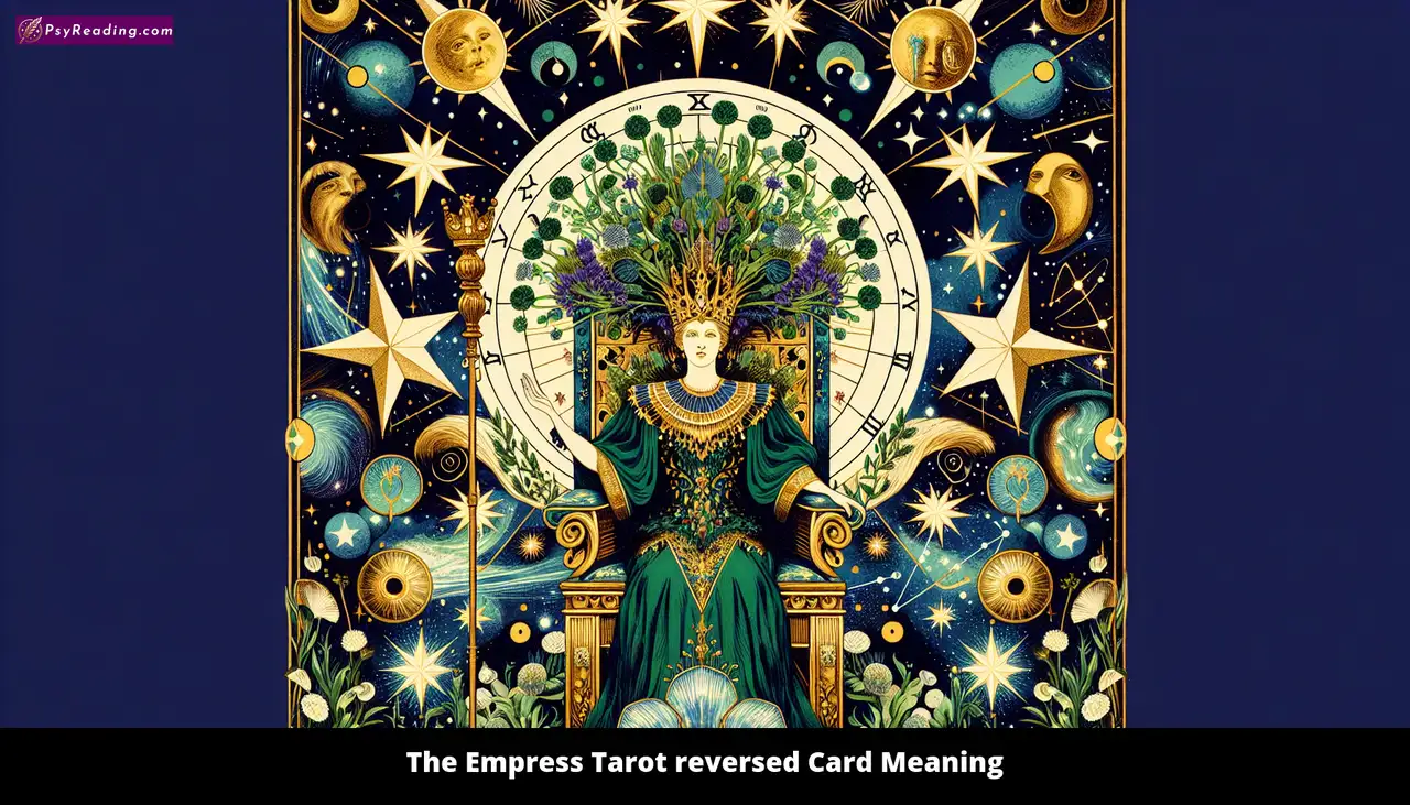 Reversed Empress Tarot card interpretation.