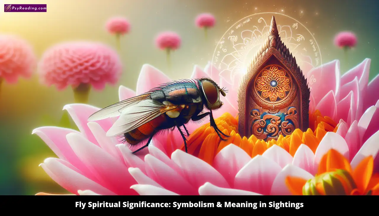 Spiritual symbolism of a flying insect.