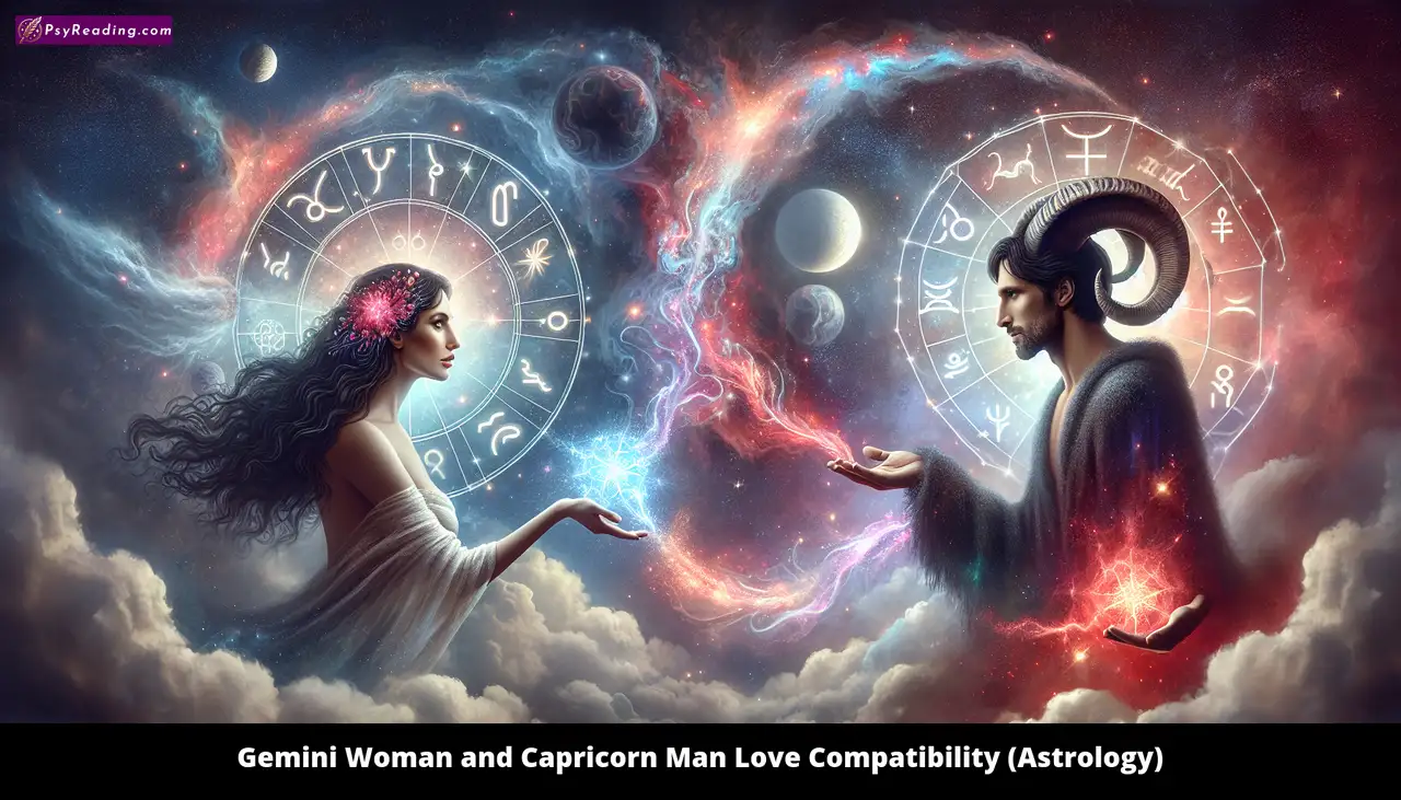 Gemini woman and Capricorn man astrology compatibility.
