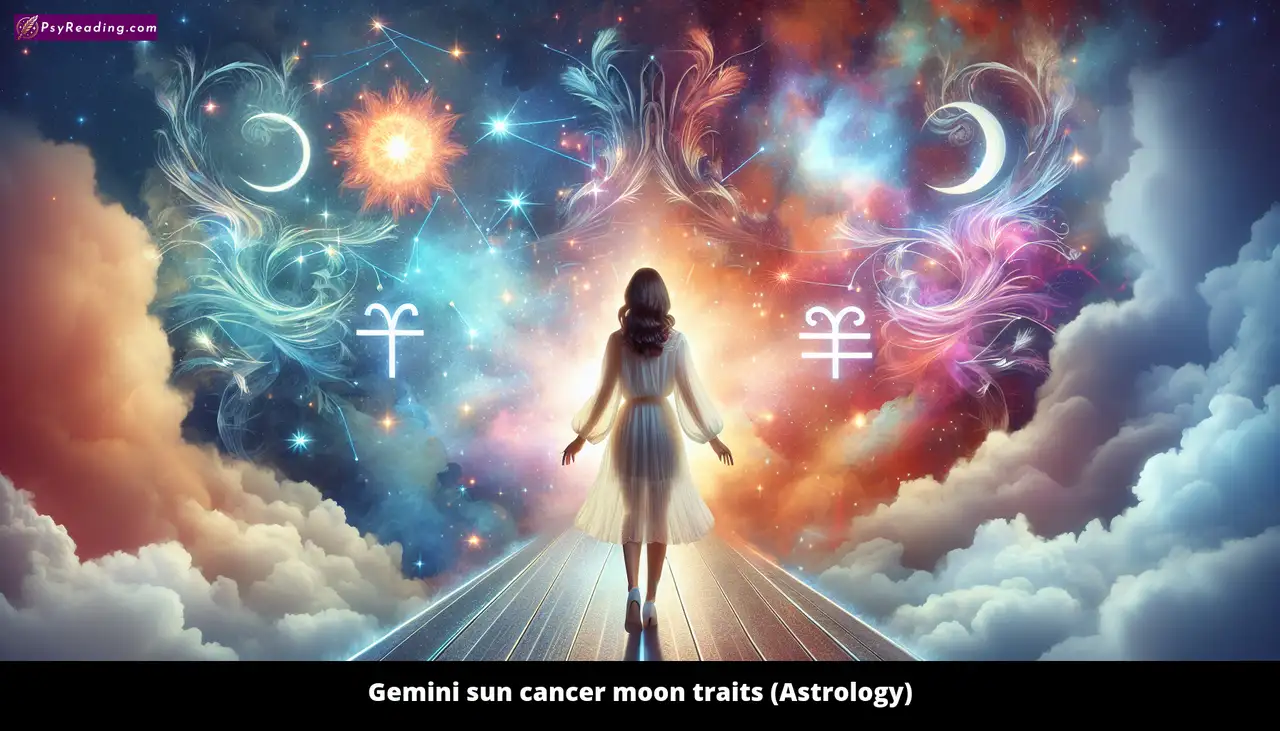 Gemini sun Cancer moon astrology traits.