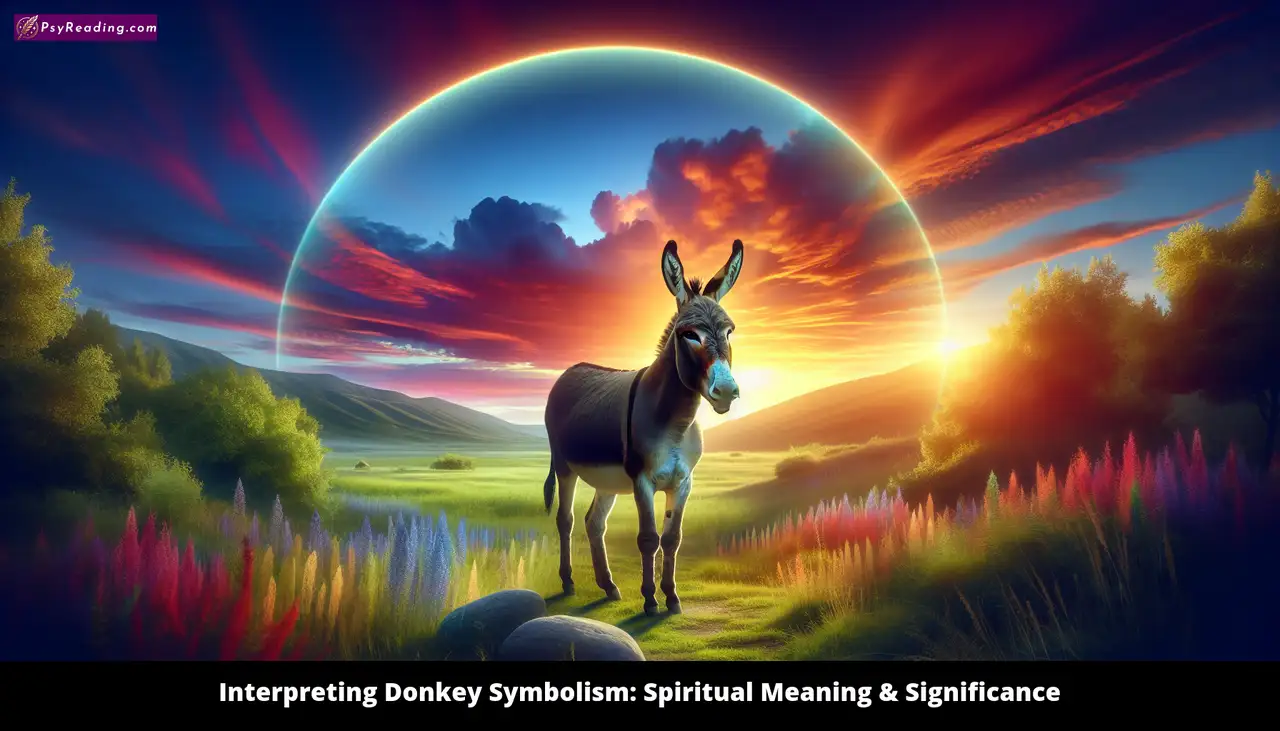 Donkey symbolism: spiritual significance interpreted.