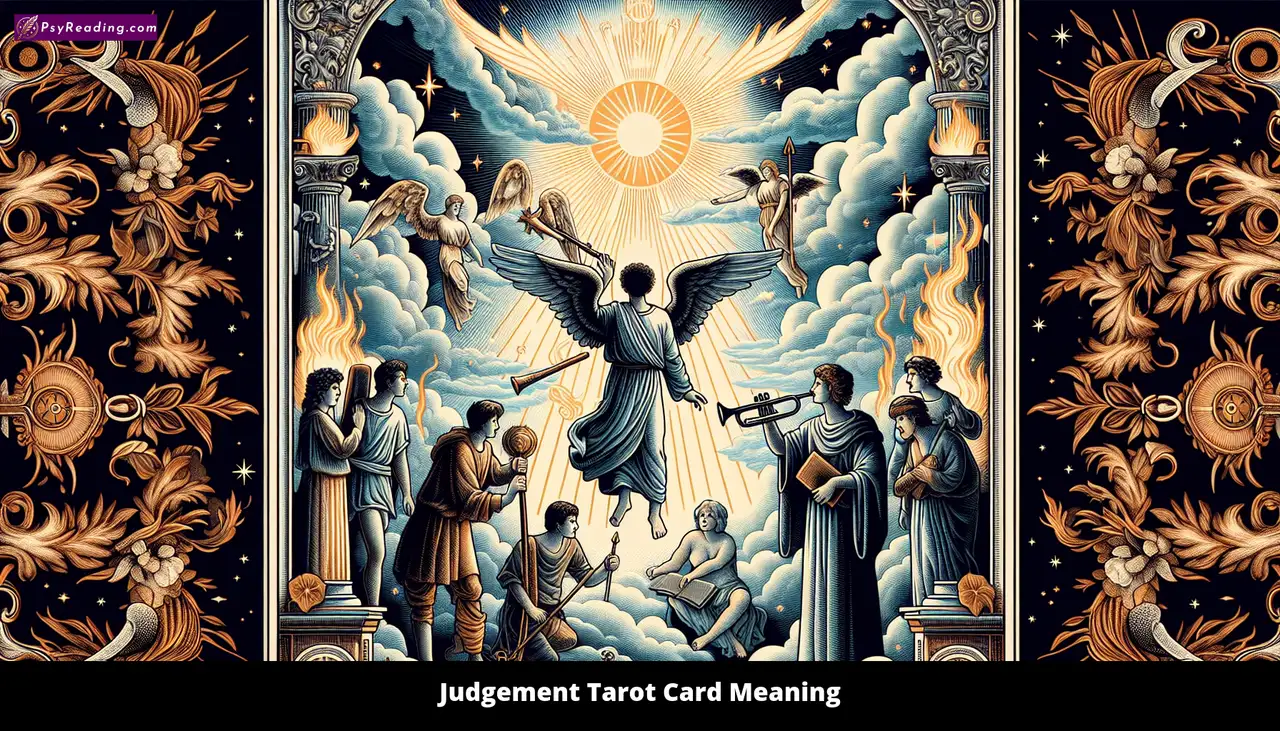 Tarot card depicting the concept of judgement.