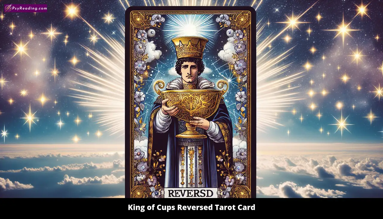 Reversed King of Cups Tarot Card