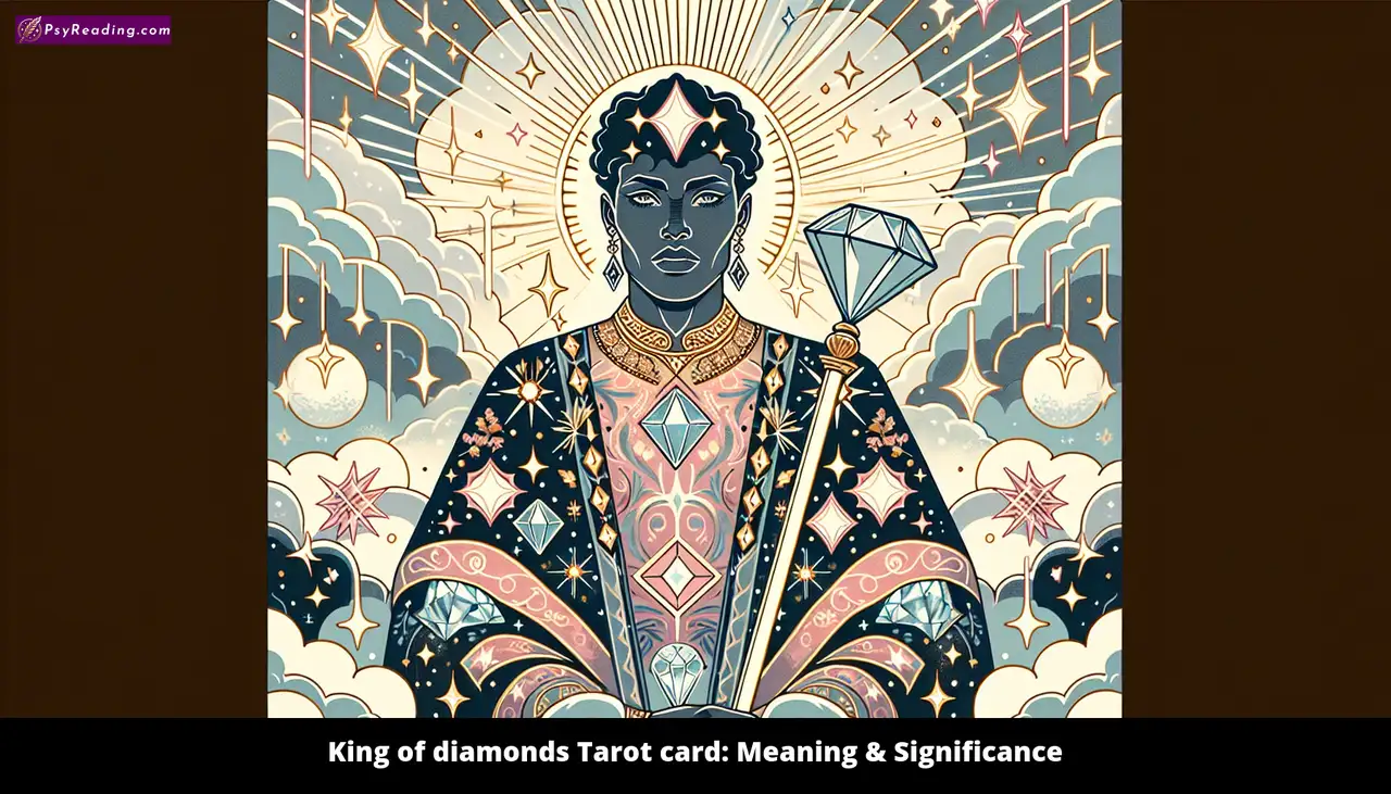 Tarot card: King of diamonds - Symbolic significance.