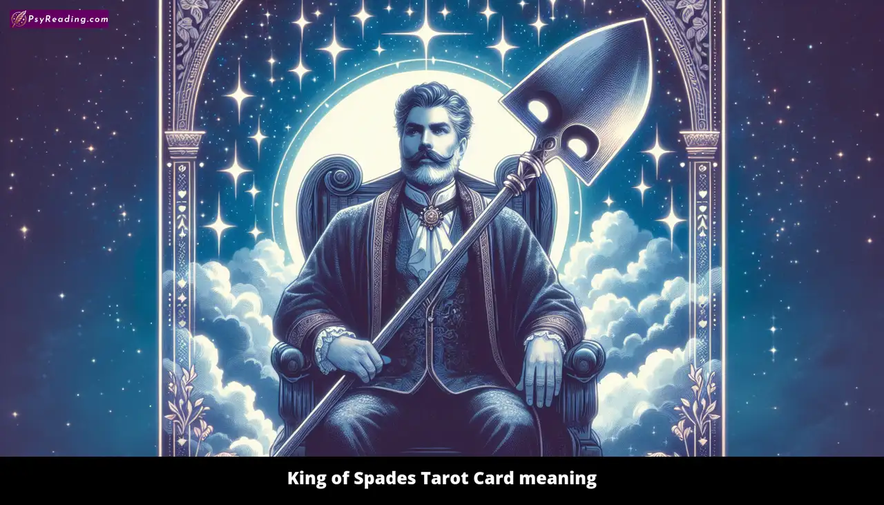Tarot card: King of Spades interpretation.