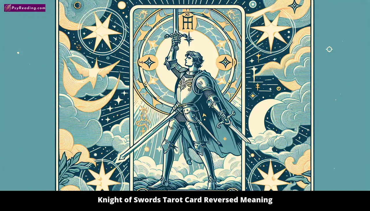 Reversed Knight of Swords Tarot Card