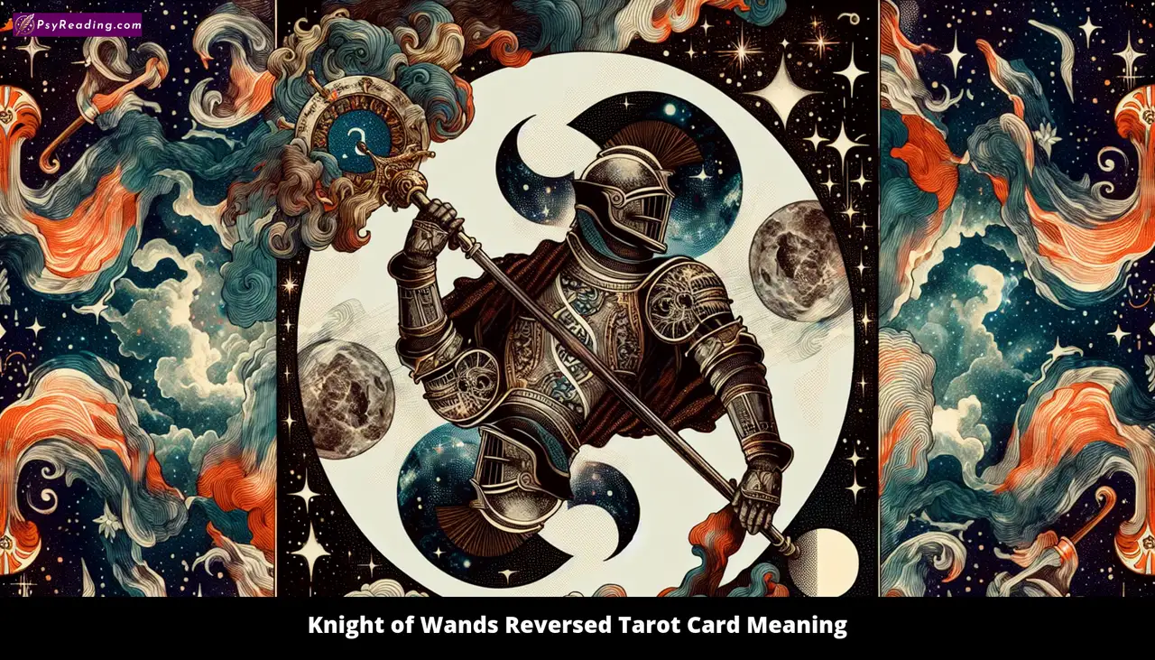 Reversed Knight of Wands Tarot Card