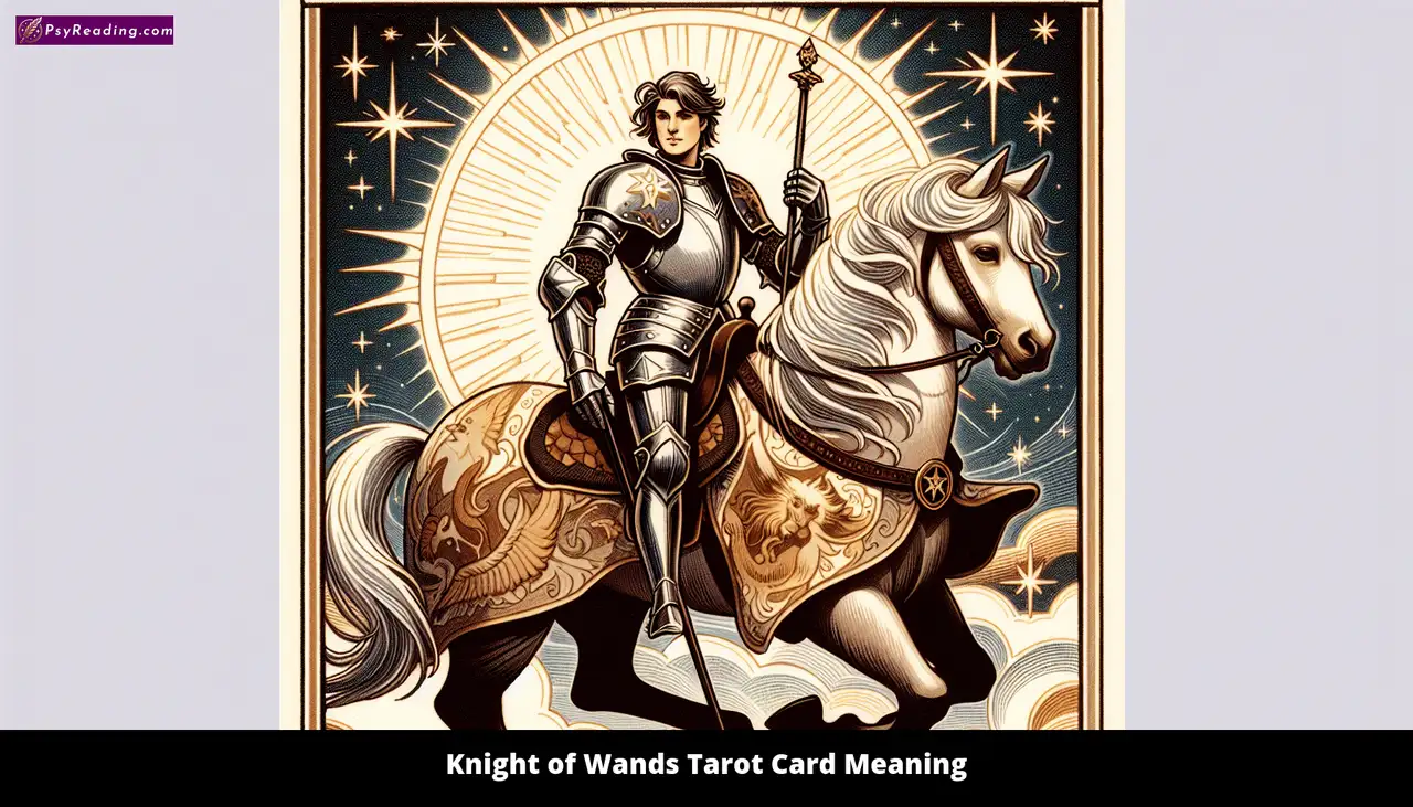 Knight of Wands Tarot Card - Fiery Action