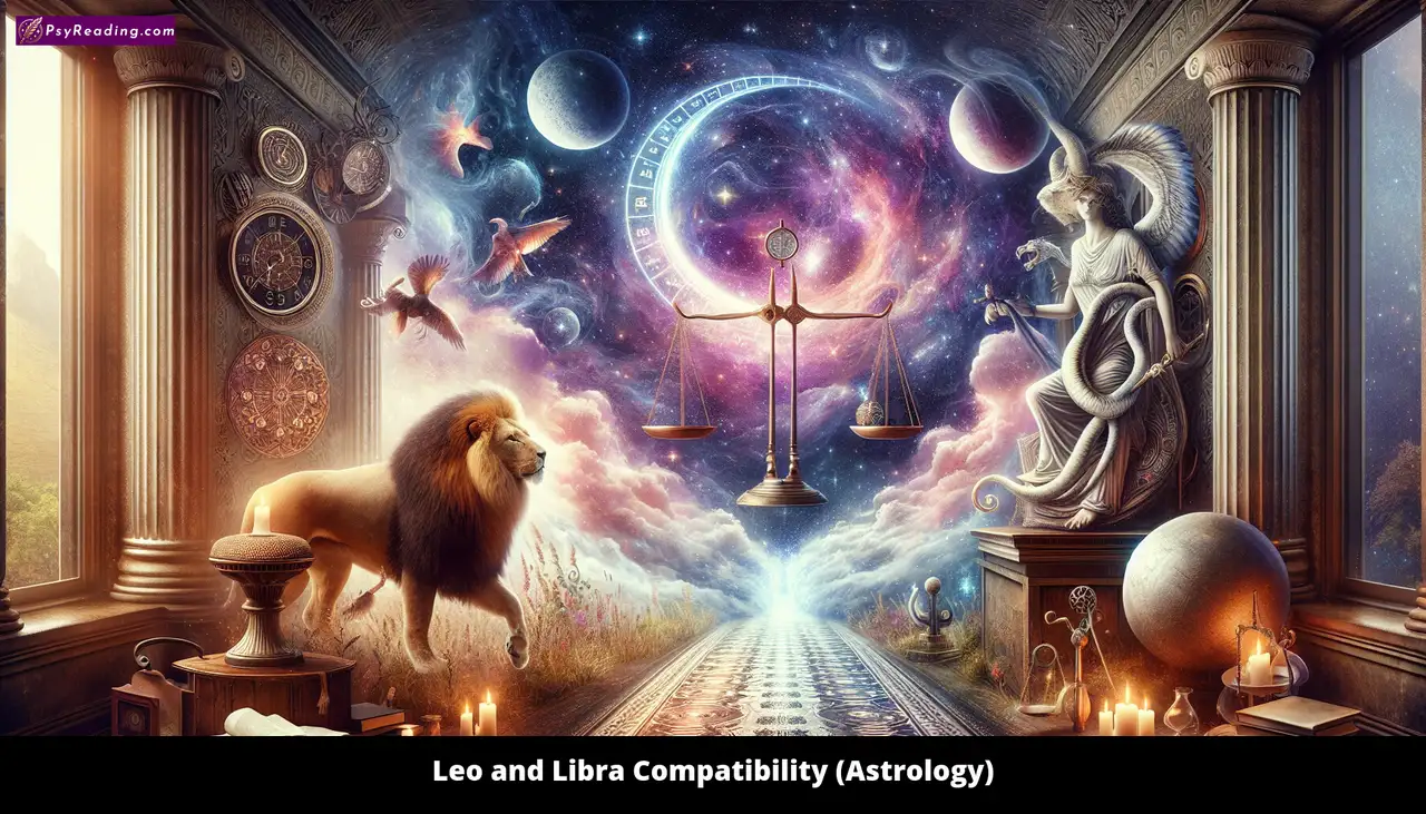 Leo and Libra zodiac signs compatibility.