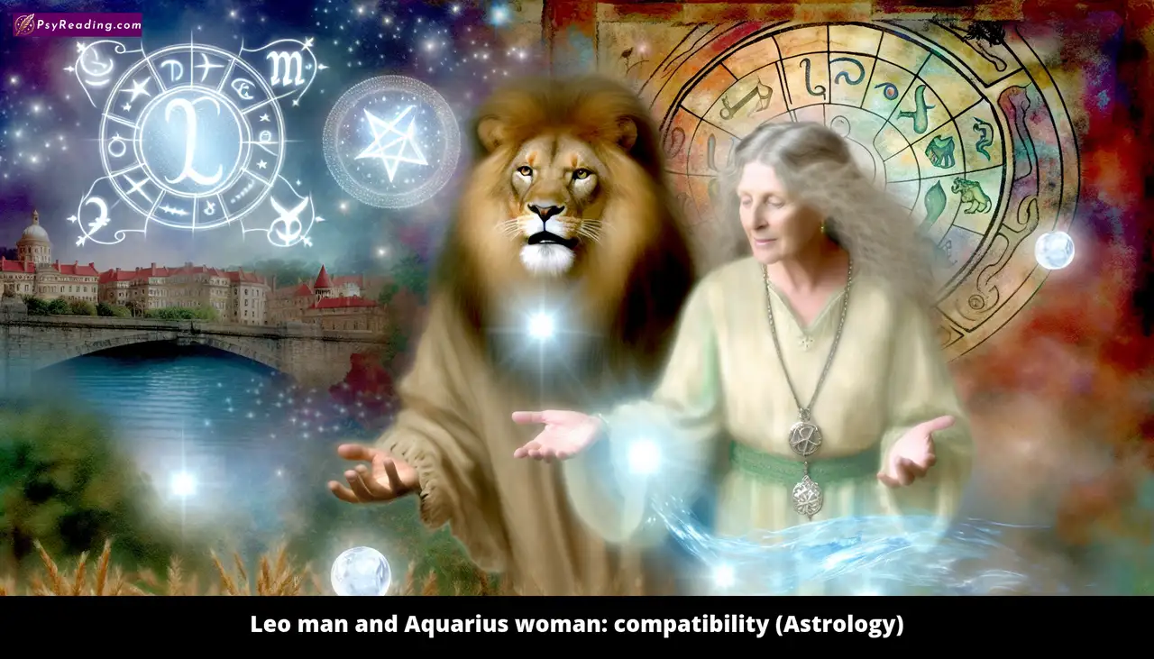 Leo man and Aquarius woman astrology compatibility.