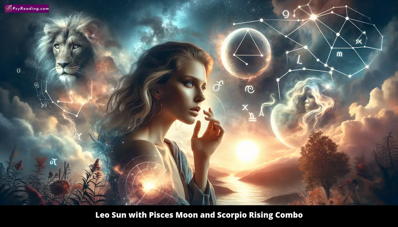Leo Sun, Pisces Moon, Scorpio Rising Astrology