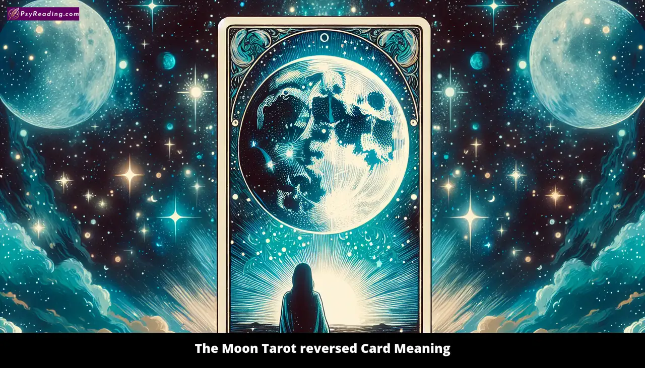 Reversed Moon Tarot card interpretation.