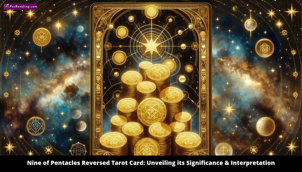 Reversed Nine of Pentacles Tarot Card
