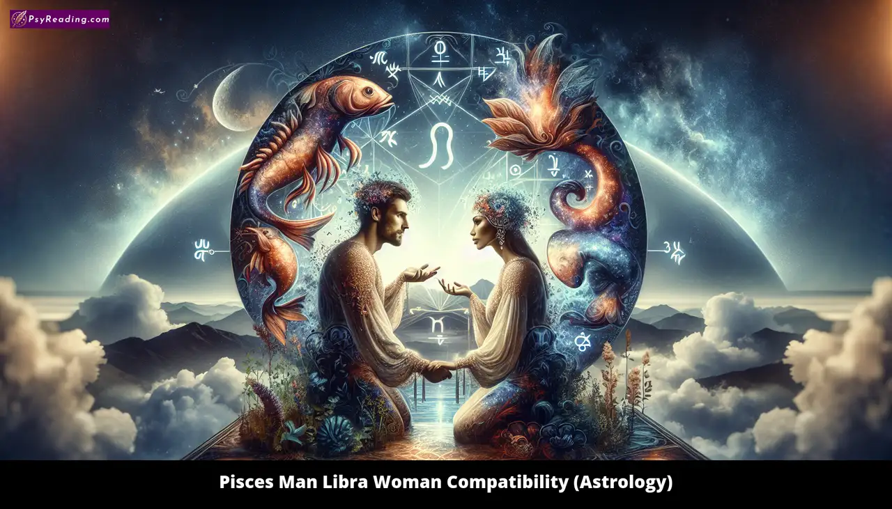 Pisces man and Libra woman astrological compatibility.